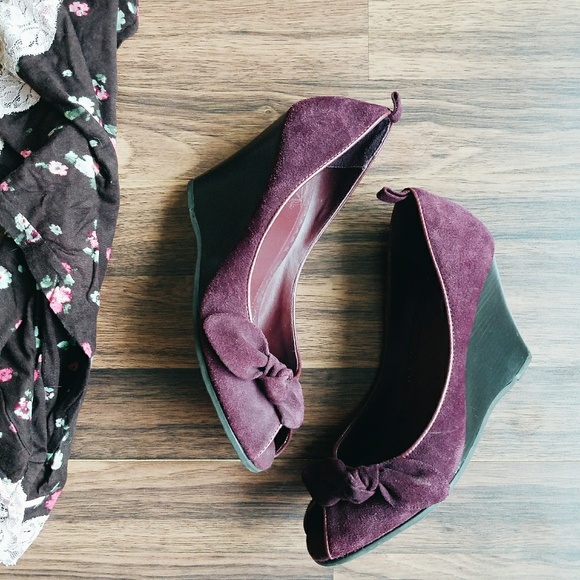 Gap 1969 peep toe wedges size 6 - Picture 1 of 5